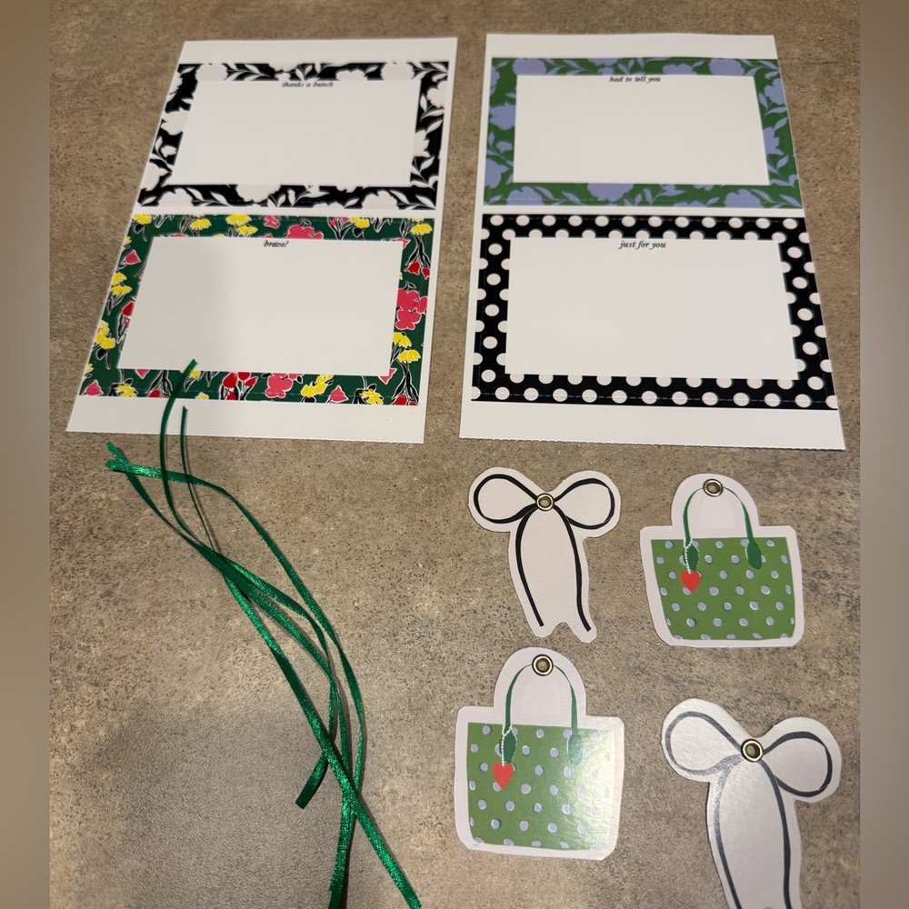 NWT! Set of Kate Spade ♠️ note cards and gift tags.